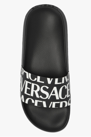 Versace Brave Soul chunky sole sneakers in white with contrast black