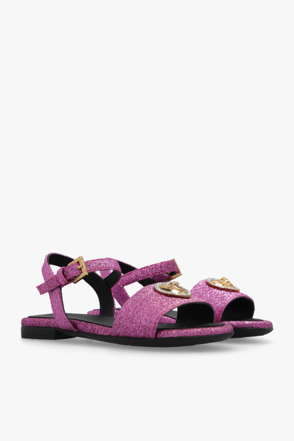Versace Kids Glittery sandals