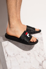 Fila BLACK ‘Baywalk’ slides with logo