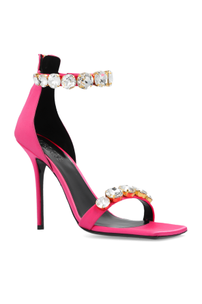 Versace Heeled sandals in satin