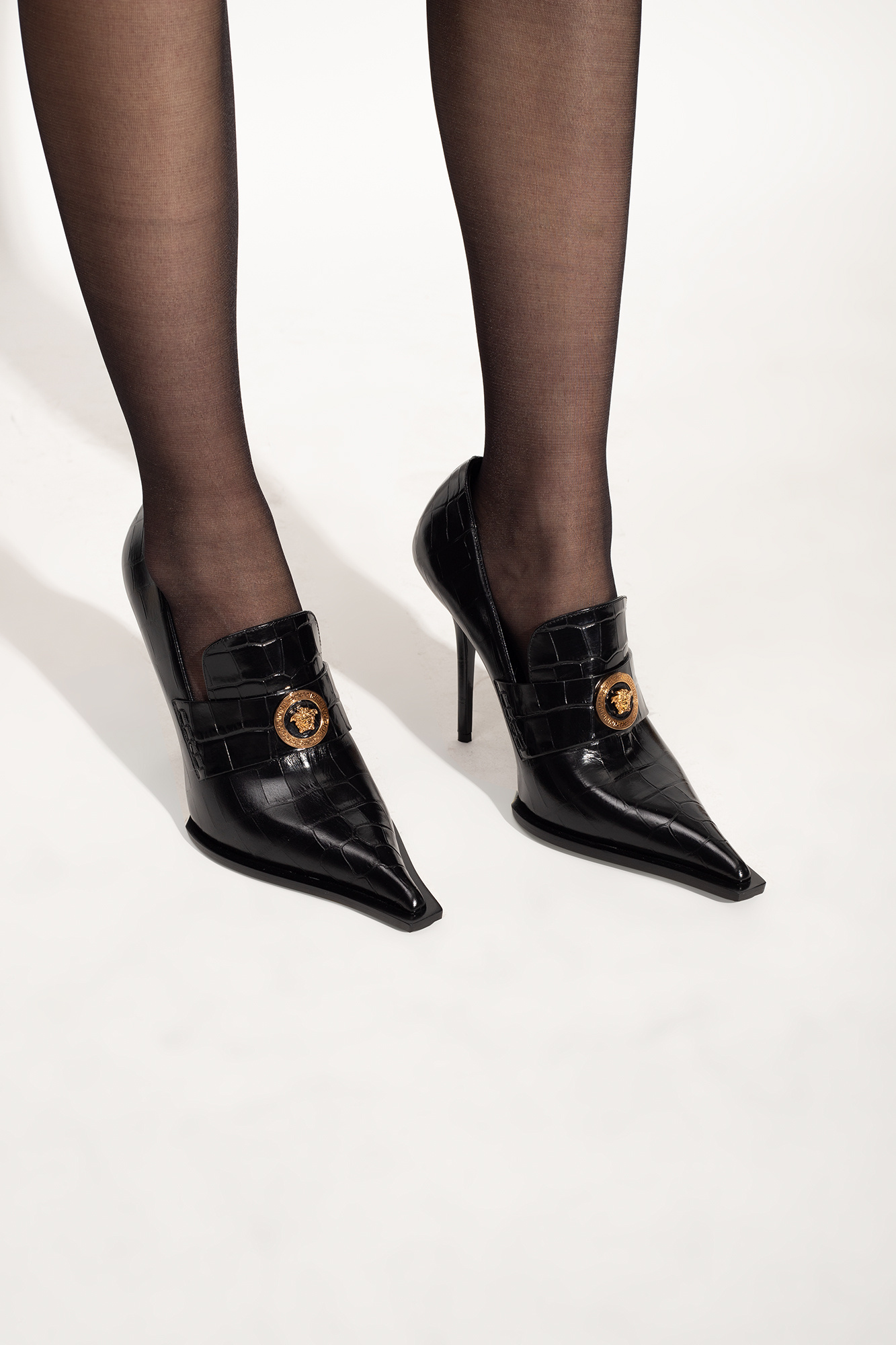 Versace Leather pumps