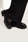 Versace BLACK Leather loafers