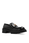 Versace BLACK Leather loafers