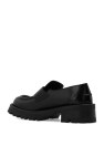 Versace BLACK Leather loafers