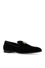 Versace BLACK Velvet slippers
