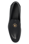 Versace BLACK Leather loafers