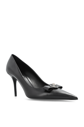 Versace Lederschuhe mit Absatz