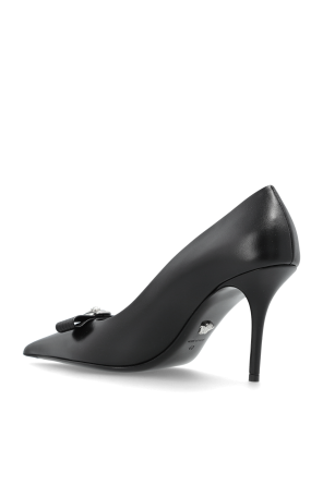 Versace Lederschuhe mit Absatz