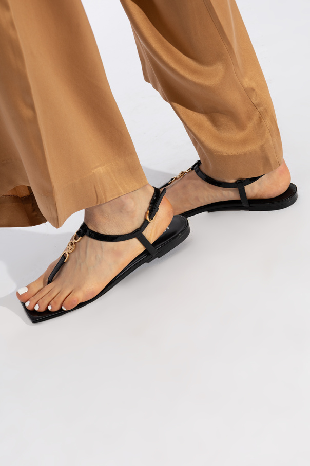 Versace Skórzane sandały