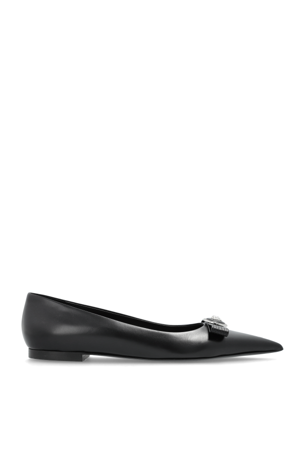 Leather ballet flats od Versace