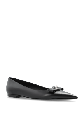 Versace Bailarinas de cuero