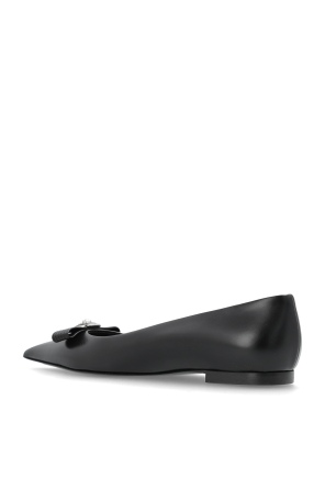 Versace Bailarinas de cuero