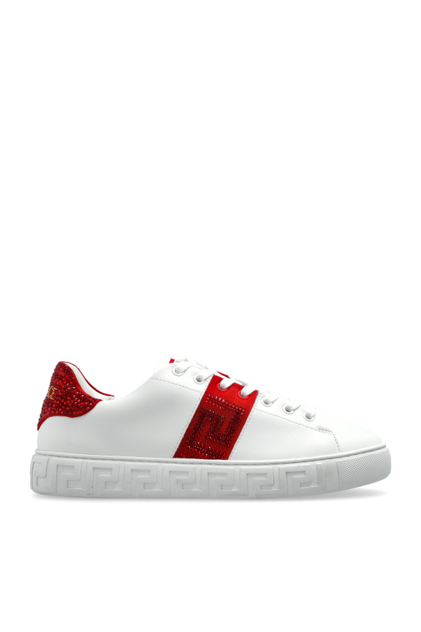 Sports shoes with shimmering sequins od Versace