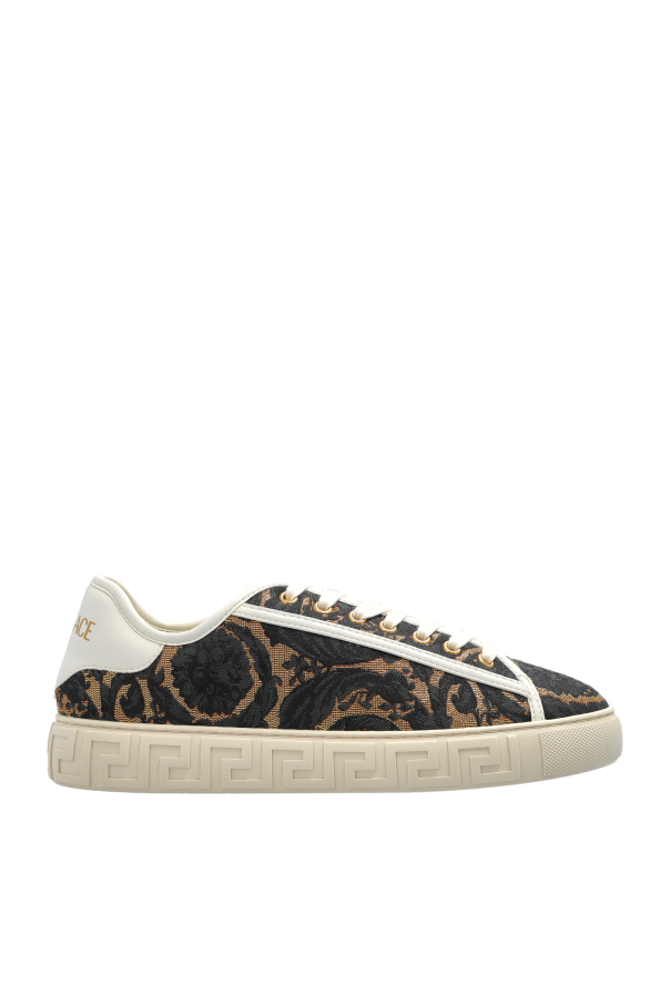 Sports shoes with lurex thread od Versace