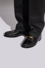 Versace BLACK Leather loafers