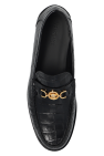 Versace BLACK Leather loafers