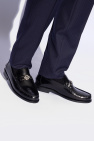 Versace BLACK Leather loafers