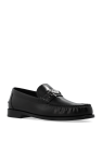 Versace BLACK Leather loafers