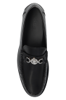 Versace BLACK Leather loafers
