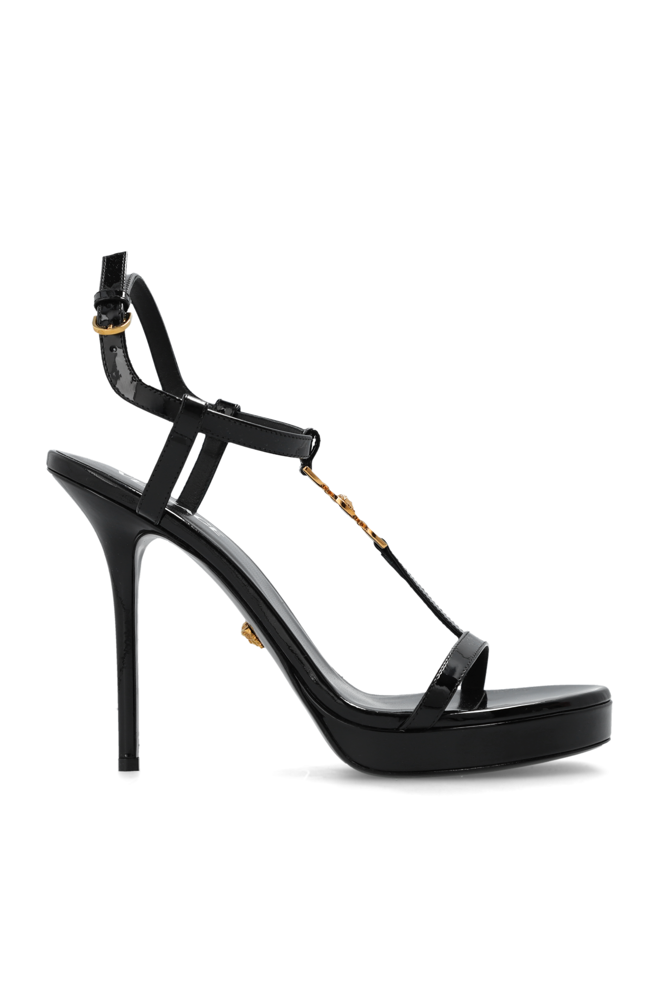 Versace Heeled sandals in leather