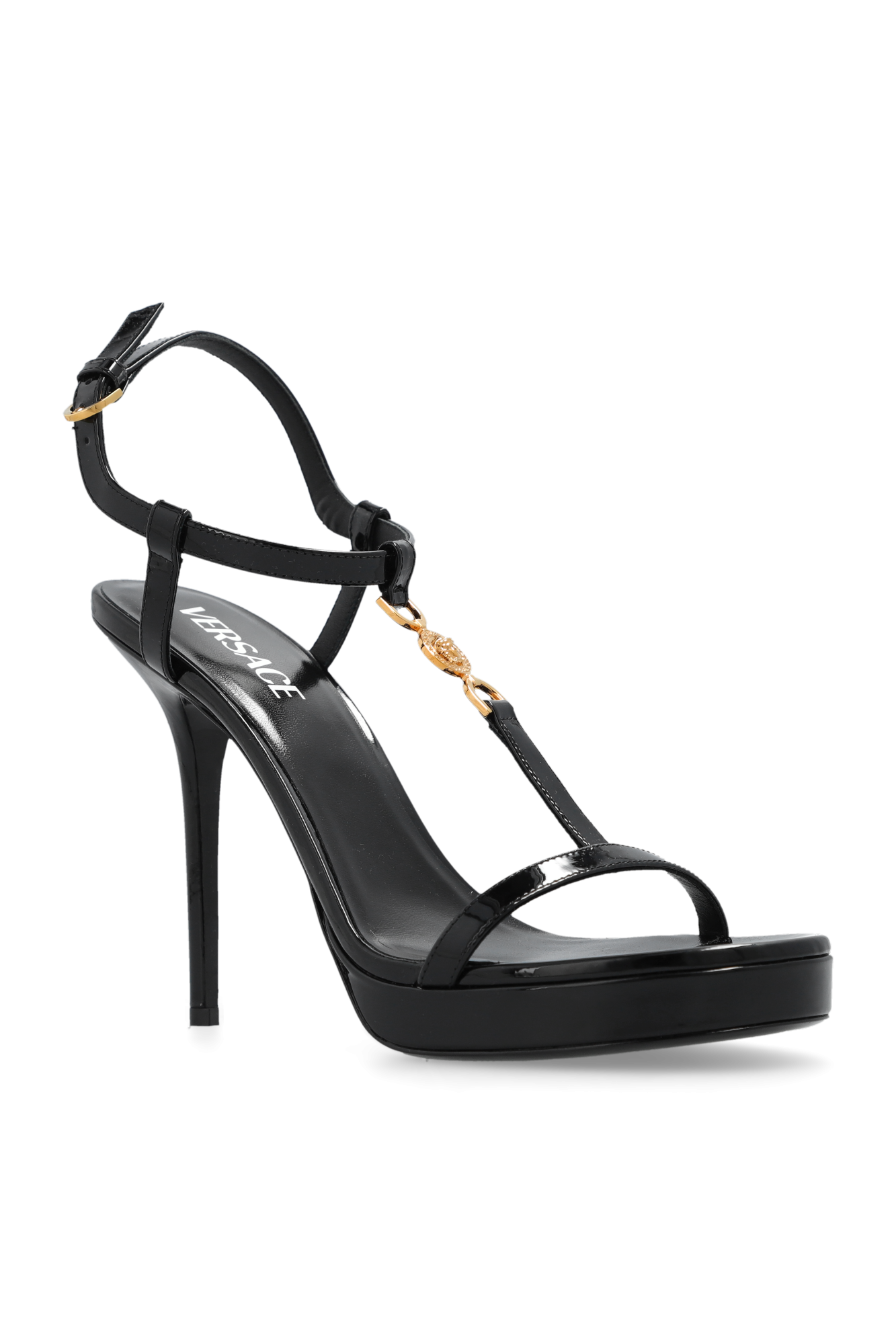 Versace Heeled sandals in leather