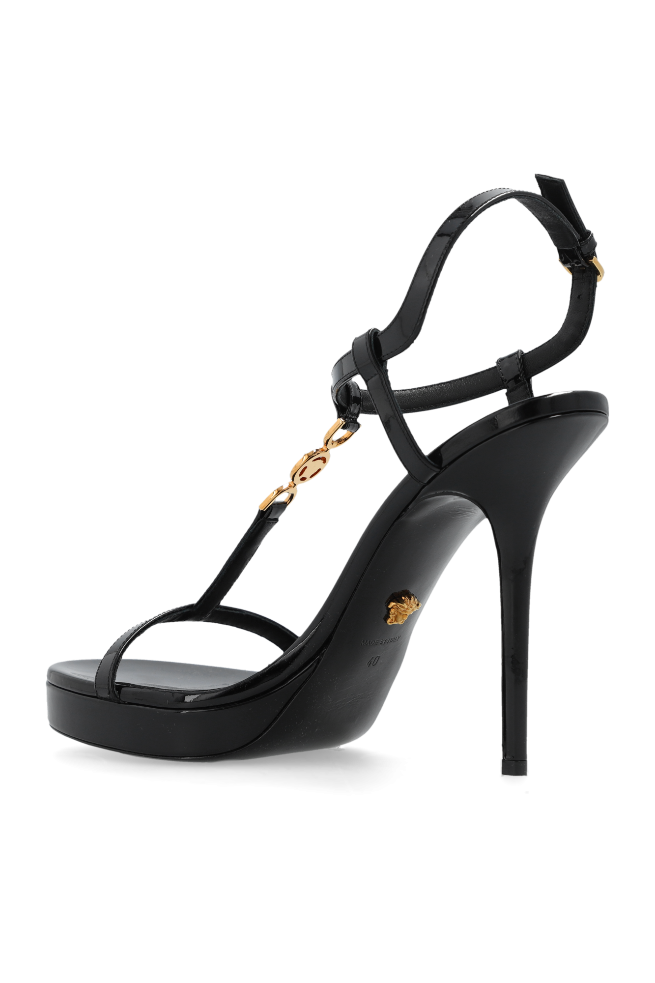 Versace Heeled sandals in leather