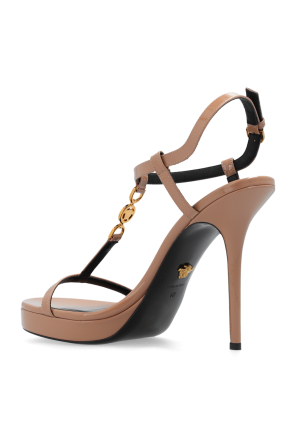 Versace Heeled sandals in leather