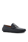 Versace NAVY BLUE Leather moccasins
