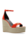 Versace ORANGE Wedge Sandals