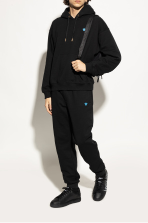 Versace Deportivas de cuero con logotipo