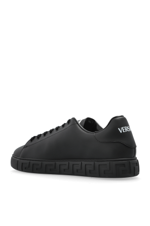 Versace Deportivas de cuero con logotipo