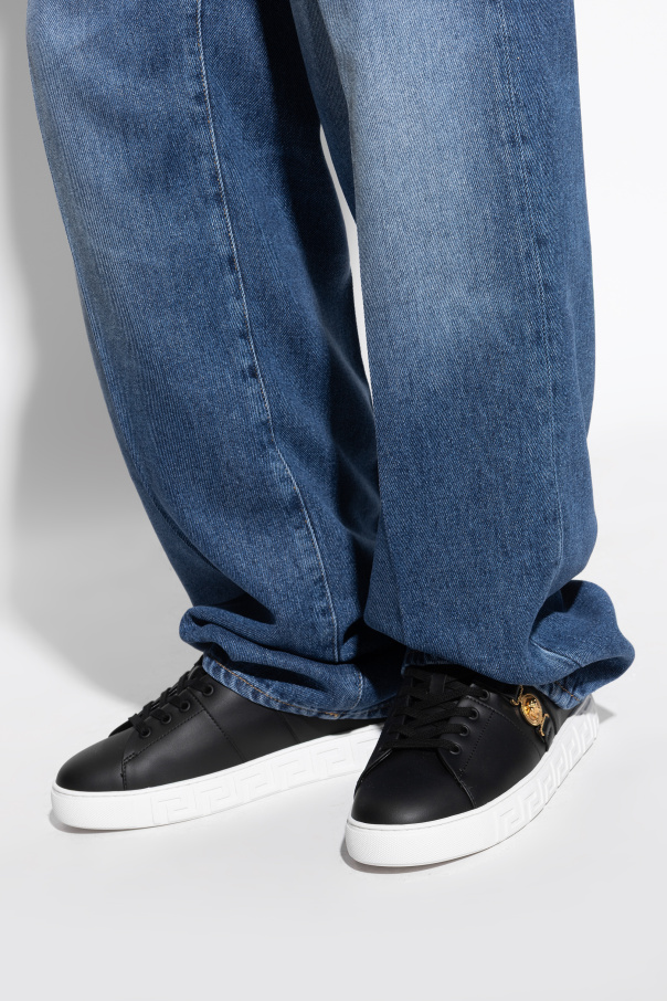 Versace Sportliche Lederschuhe