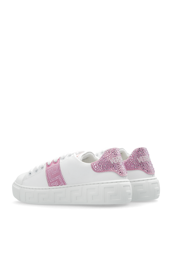Versace Kids Sneakers with sparkling crystals