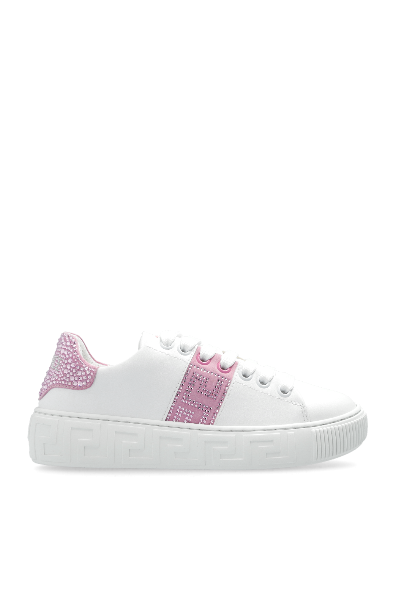 Versace Kids Sneakers with sparkling wass