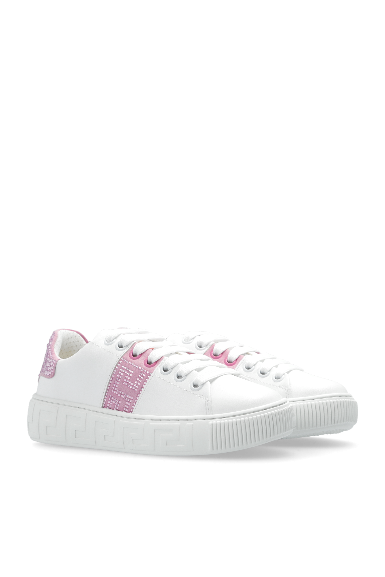 Versace Kids Sneakers with sparkling wass