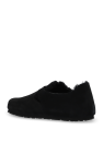 Birkenstock BLACK ‘London Shearling’ suede shoes