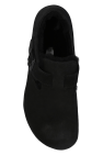 Birkenstock BLACK ‘London Shearling’ suede shoes