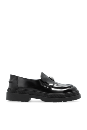 Leather shoes by Versace Kids