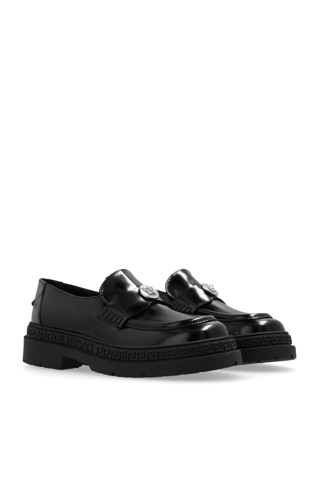 Versace Kids Leather shoes con by Versace Kids