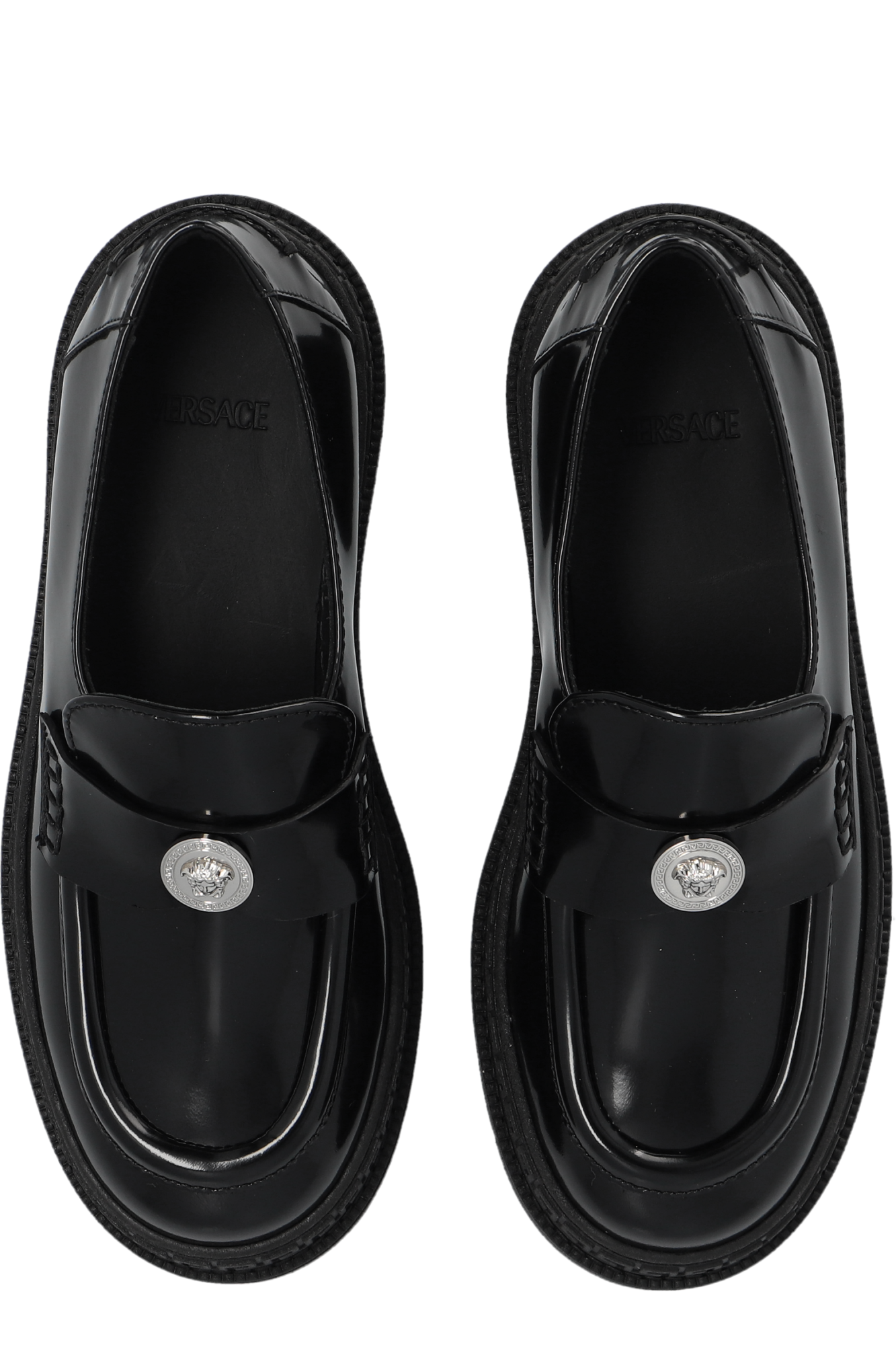 Versace Kids Leather shoes con by Versace Kids