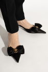 Versace BLACK Satin high-heeled shoes