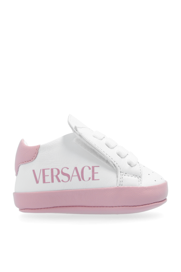 Versace Kids Leather baby shoes