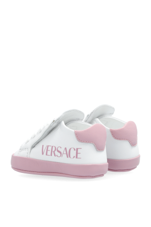 Versace Kids Leather baby shoes