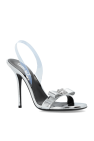 Versace SILVER High-heeled sandals