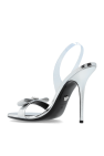 Versace SILVER High-heeled sandals