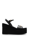 Versace BLACK Wedge Sandals