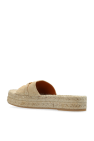 Versace beige Platform Slippers