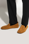 Versace BROWN Leather moccasins