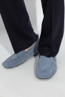 Versace BLUE Leather moccasins