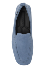 Versace BLUE Leather moccasins